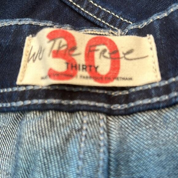NEW Free People We The Free dark wash patch pocket jeans, 30 - Picture 9 of 9
